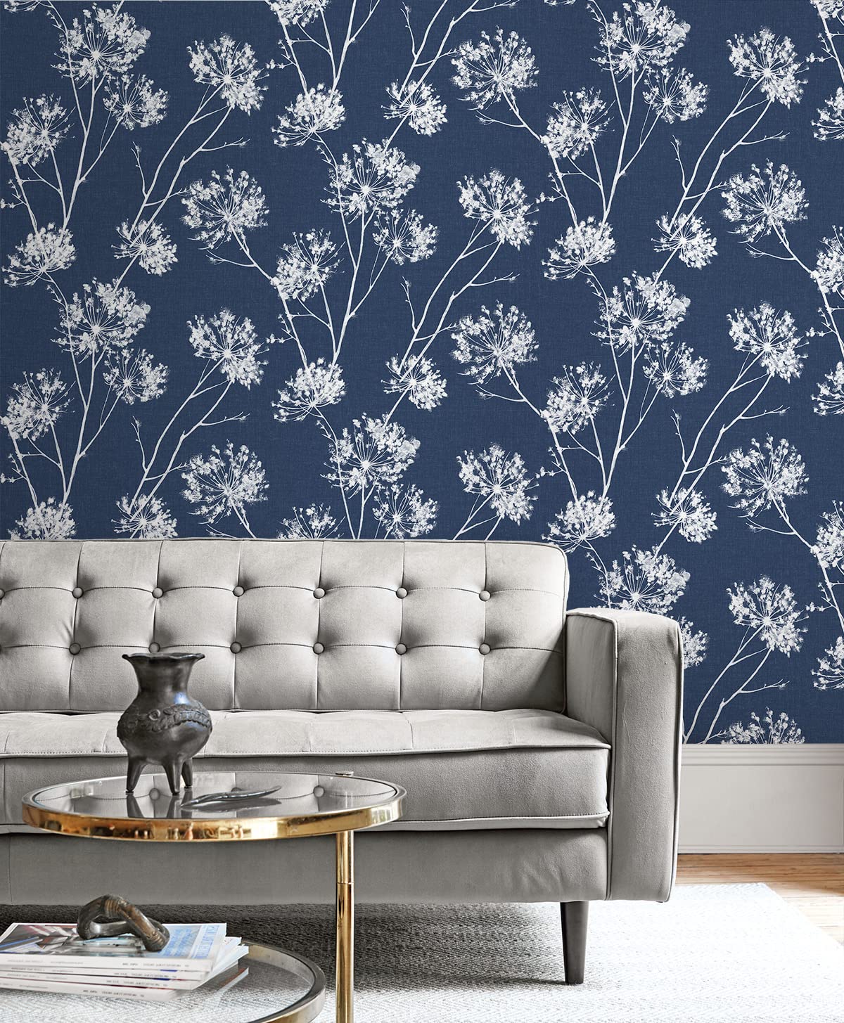 Dandelion Fields Blue Wallpaper
