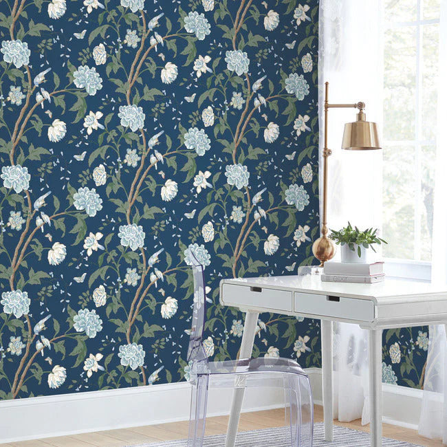 Teahouse Floral Wallpaper