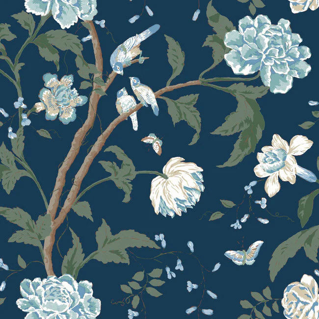 Teahouse Floral Wallpaper