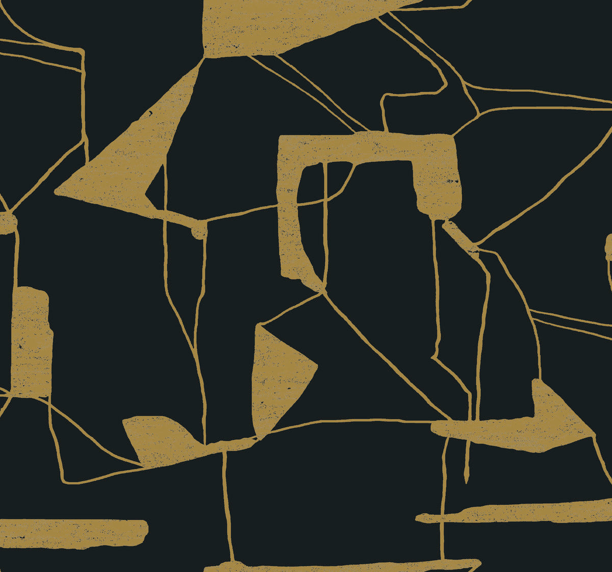 Black & Gold Abstract Geo Wallpaper Abstract Geo