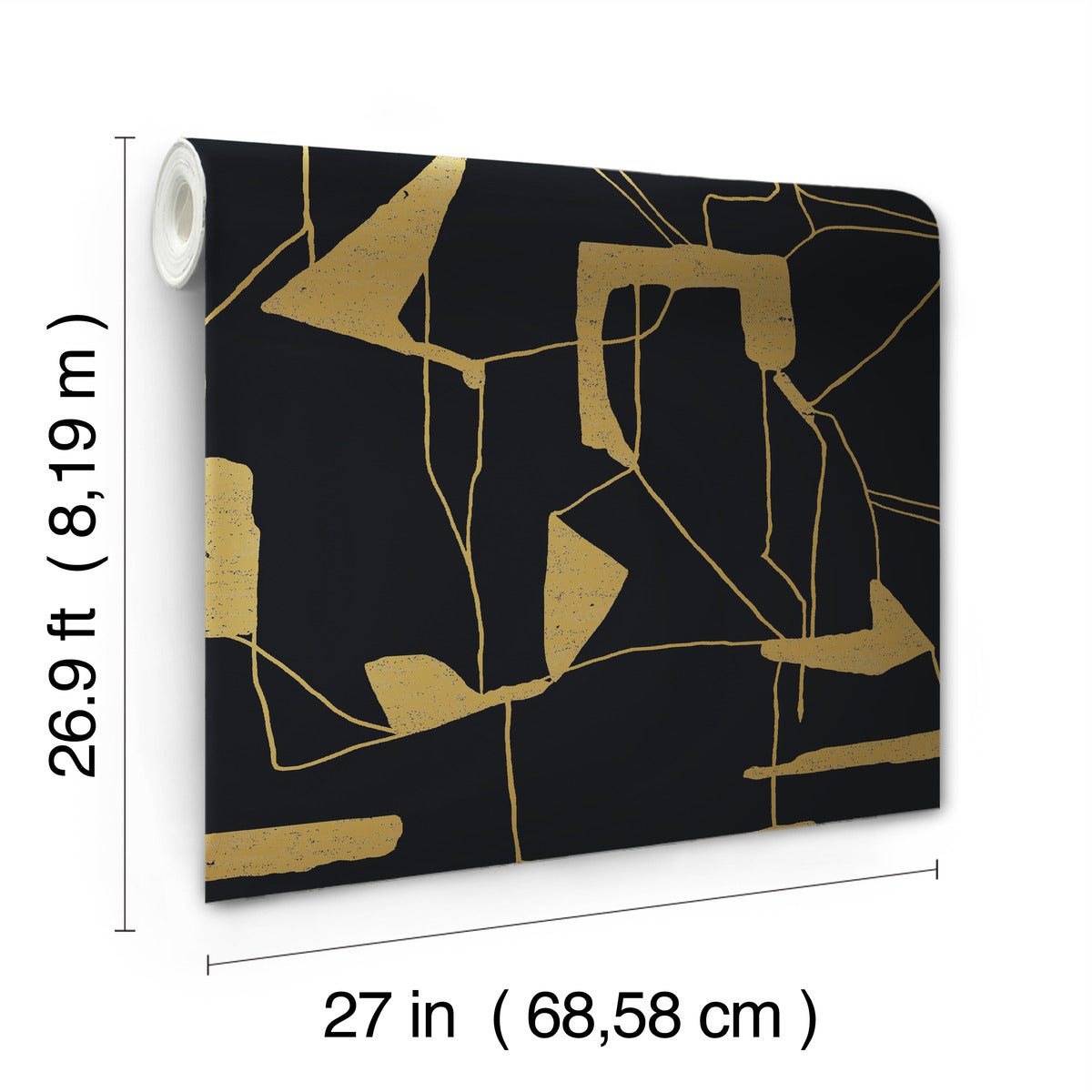 Black & Gold Abstract Geo Wallpaper Abstract Geo