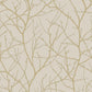 Beige & Gold Trees Silhouette Wallpaper Trees Silhouette