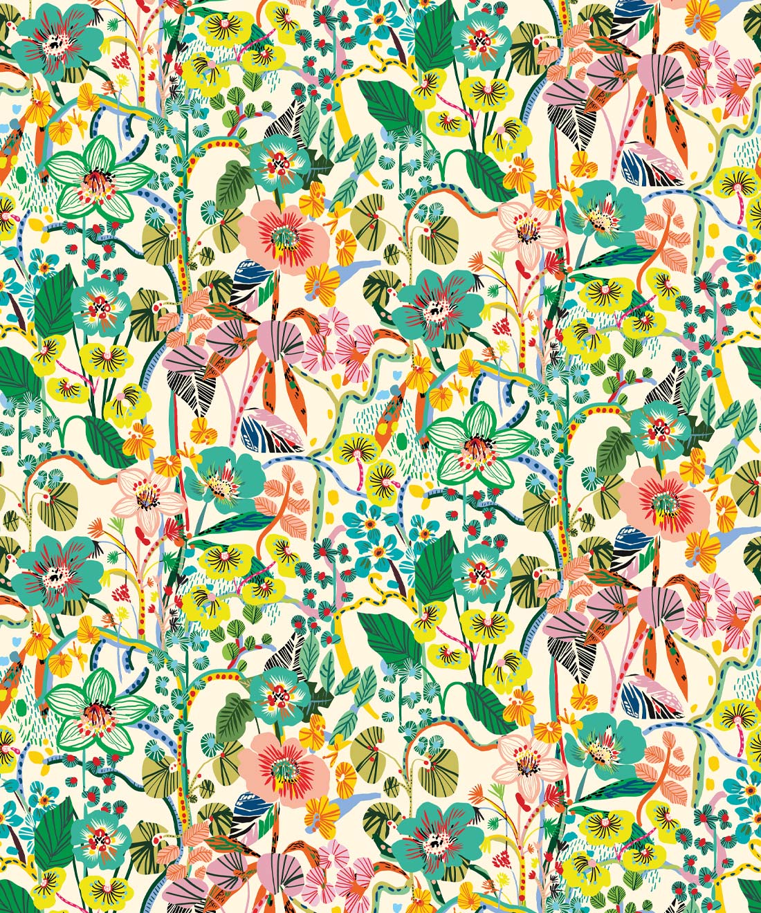 Jardin aux Mille Fleurs Wallpaper