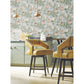 Protea Wallpaper Light Blue