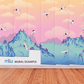 Soaring Sunset Peaks Mural