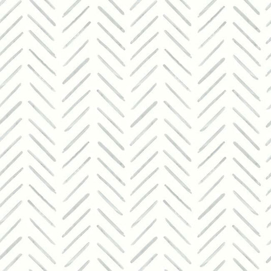 Painted Herringbone Wallpaper