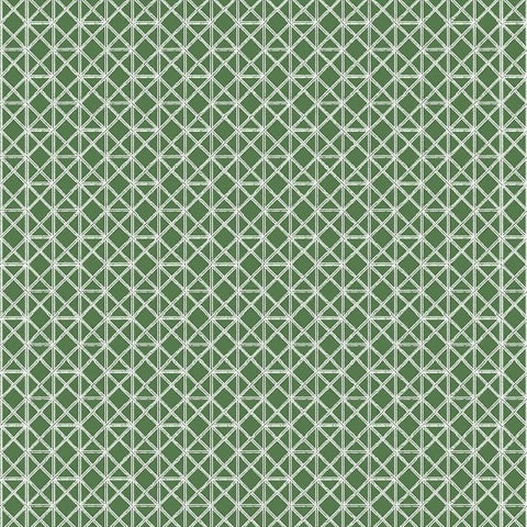 2969-26001 Lisbeth Green Geometric Lattice Wallpaper by Brewster