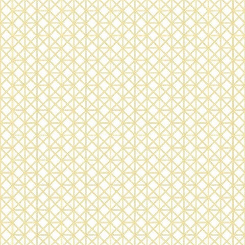 2969-26003 Lisbeth Yellow Geometric Lattice Wallpaper by Brewster