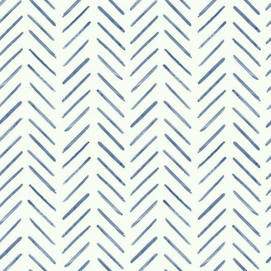 Painted Herringbone Wallpaper