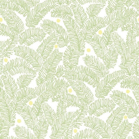 2969-26033 Athina Sage Fern Wallpaper by Brewster