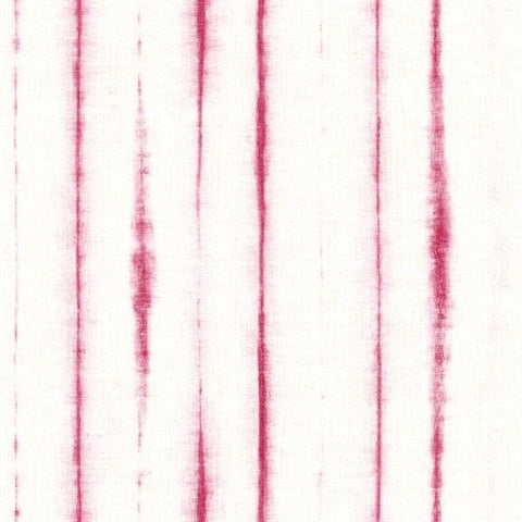 2969-26050 Orleans Pink Shibori Faux Linen Wallpaper by Brewster