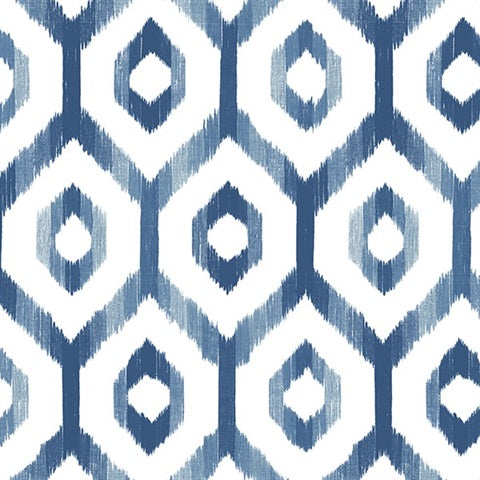 2744-24143 Lucia Blue Diamond Wallpaper By Brewster