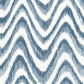 2901-25408 Bargello Blue Faux Grasscloth Wave Wallpaper