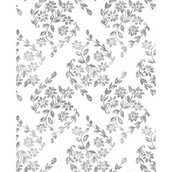 2901-25429 Arabesque Grey Floral Trail Wallpaper