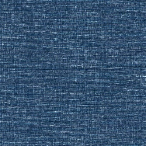 2969-24120 Exhale Dark Blue Woven Texture Wallpaper by Brewster