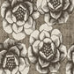 2763-24239 Fanciful Brown Floral Wallpaper By Brewster
