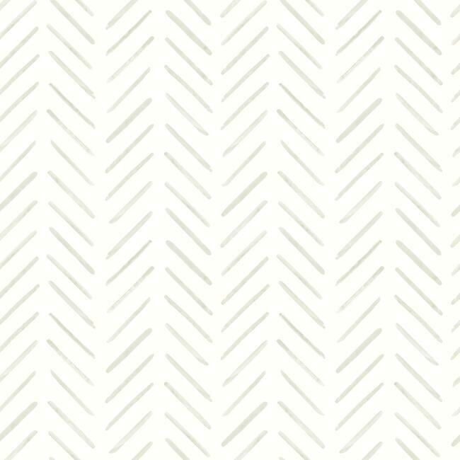 Painted Herringbone Wallpaper