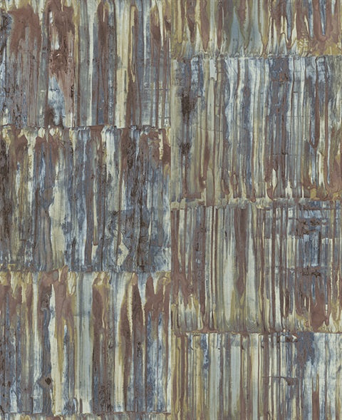 Patina Panels Multicolor Metal