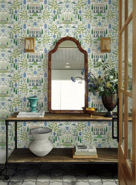 RI5109 Blue/Green Camont Wallpaper