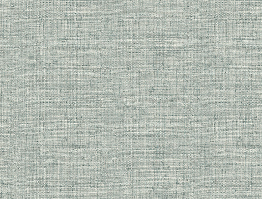 Papyrus Blue Weave Wallpaper - Faux Grasscloth