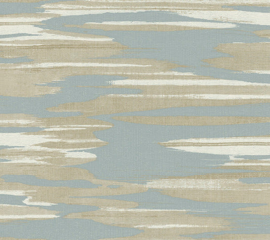 Blue/Cream Nimbus Wallpaper