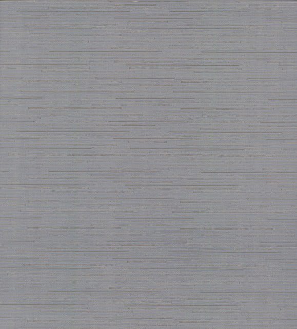 Blue/Silver Ribbon Bamboo Wallpaper