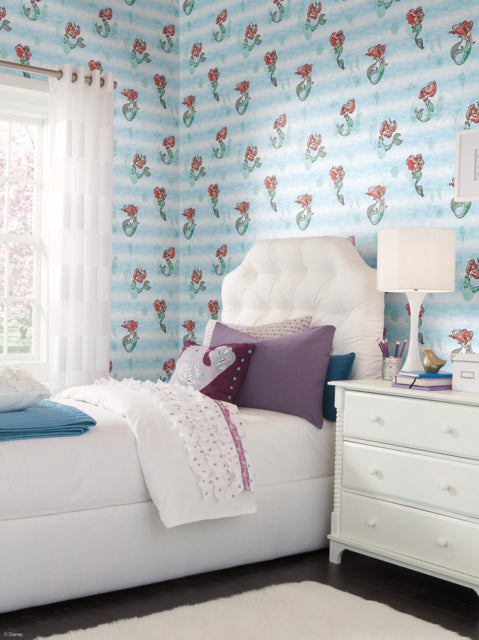 Teal Disney The Little Mermaid Swim Wallpaper