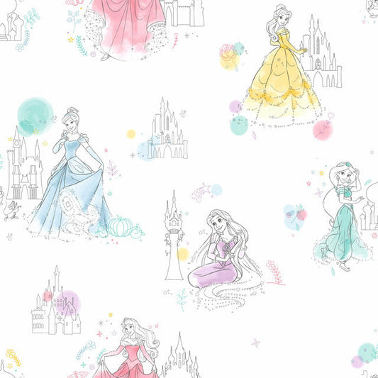 White Disney Princess Pretty Elegant Wallpaper