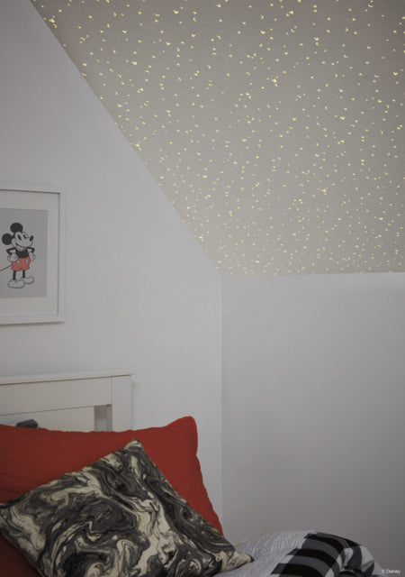 Gray Disney Mickey Mouse Star Wallpaper