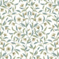 Green/Beige Jasmine Eucalyptus Wallpaper
