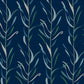 Blue/Green Chloe Vine Indigo Wallpaper