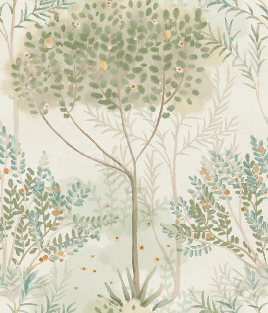 Beige Orchard Wallpaper