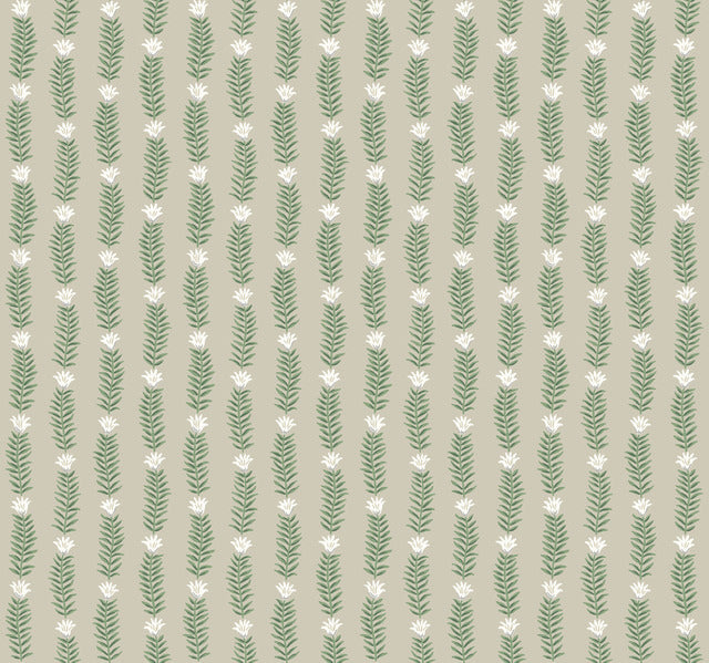 Beige/Green Eden Wallpaper