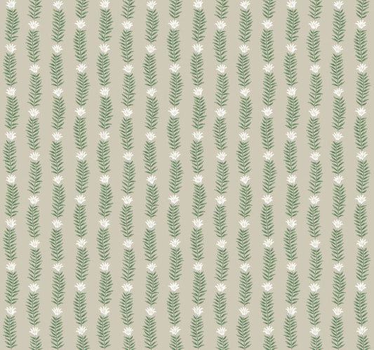 Beige/Green Eden Wallpaper