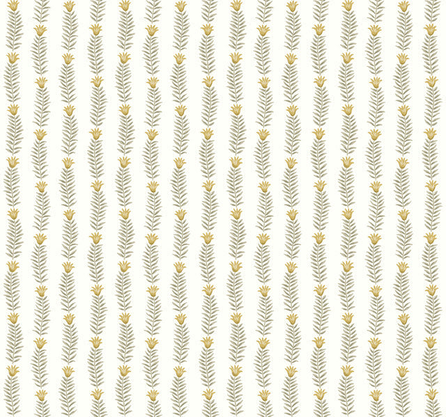 White/Beige Eden Wallpaper