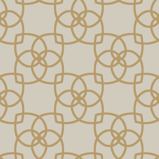 Cream/Gold Serendipity Wallpaper