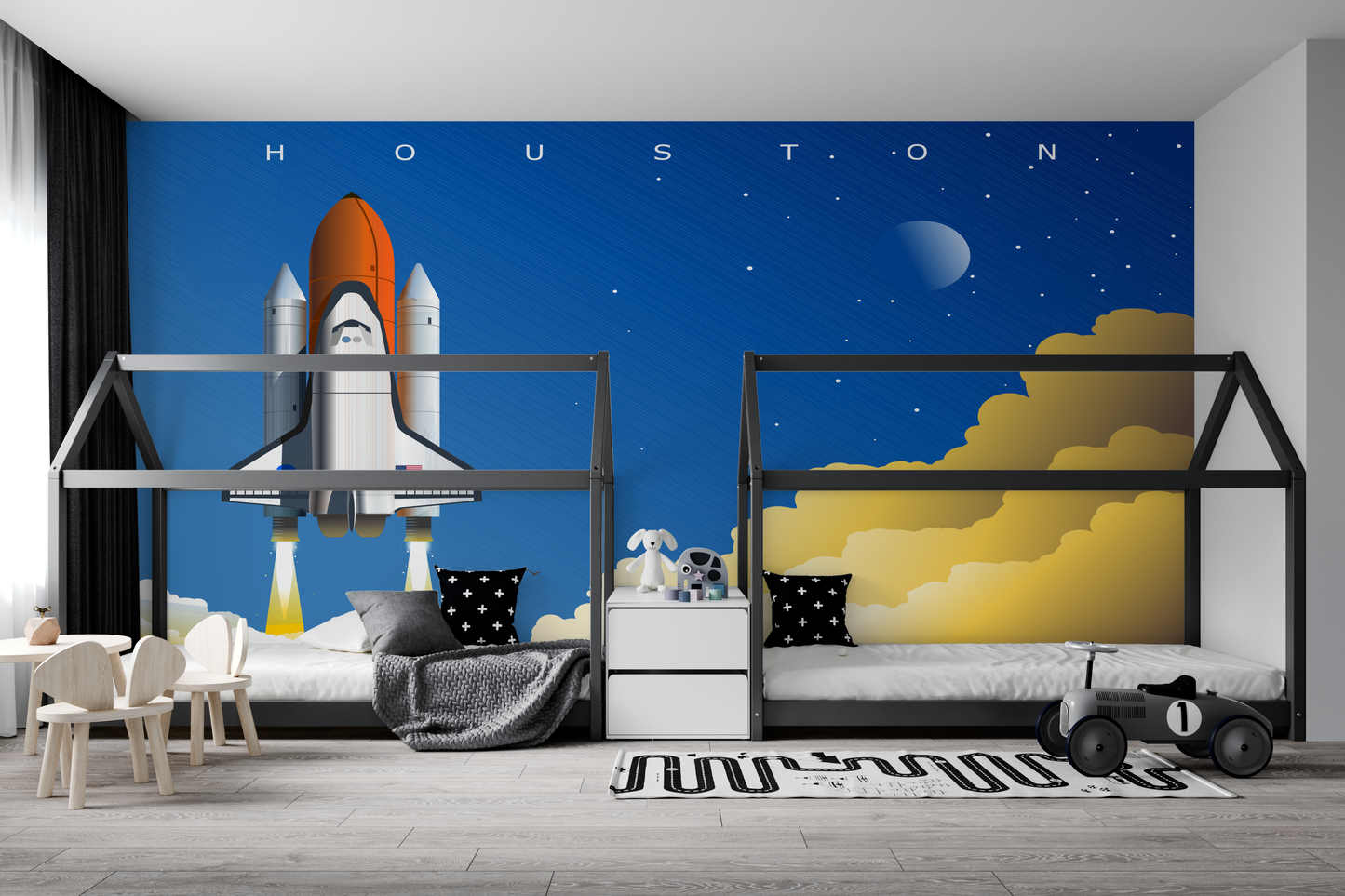 Houston Rocket Launch Mural